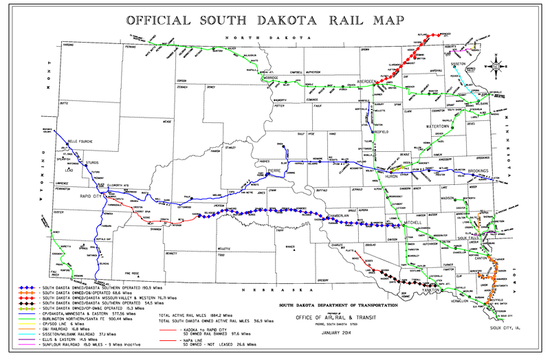 SD Rail Map